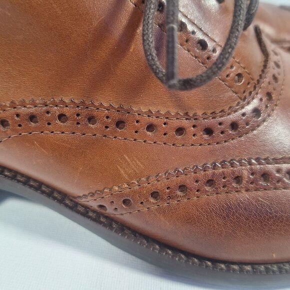 Cole Haan Brown Leather Wingtip Oxford Men 10.5 M Dress Shoes C30687 main image 10